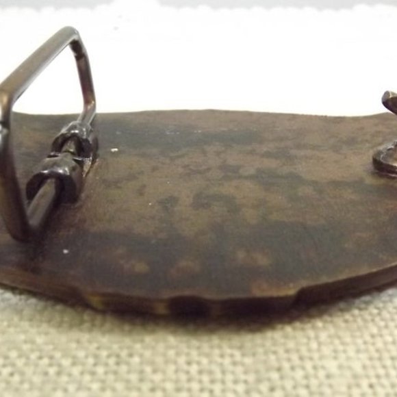 Vintage Western Producer Newspaper Belt Buckle - Picture 4 of 8